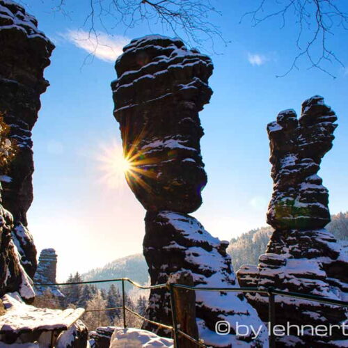 Herkulessäulen im Winter